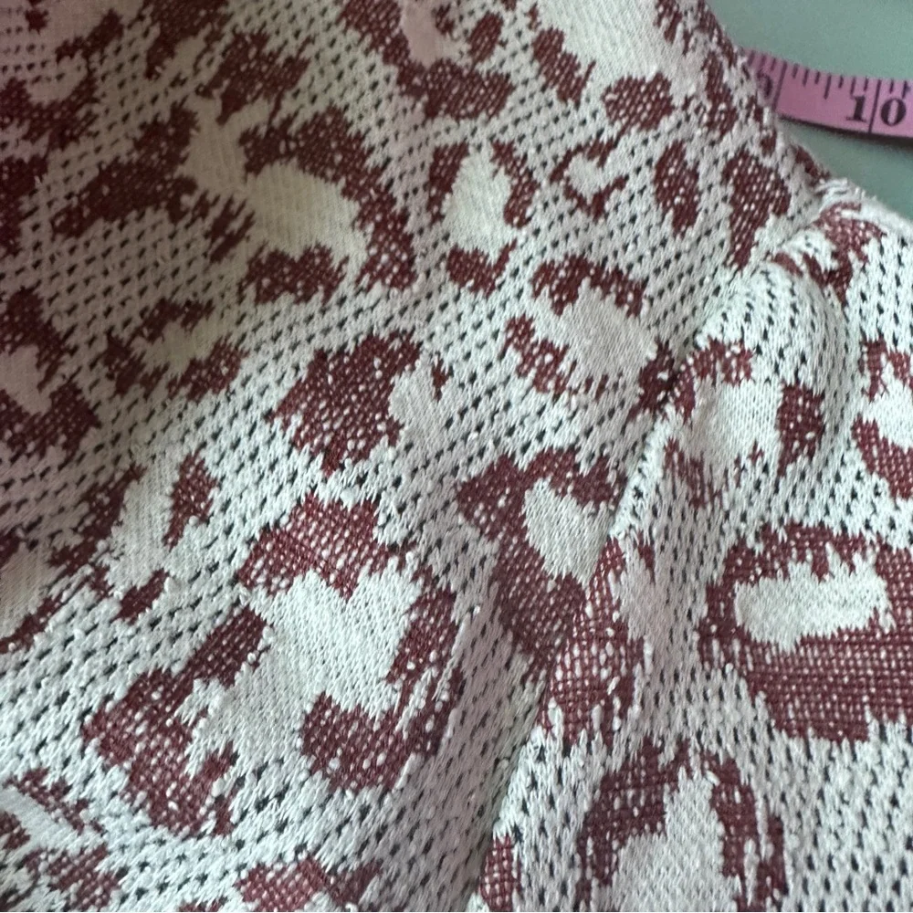 Anthropologie Dolan Neutral‎ Leopard Print Knit Dress Sz 1X - Picture 12 of 12